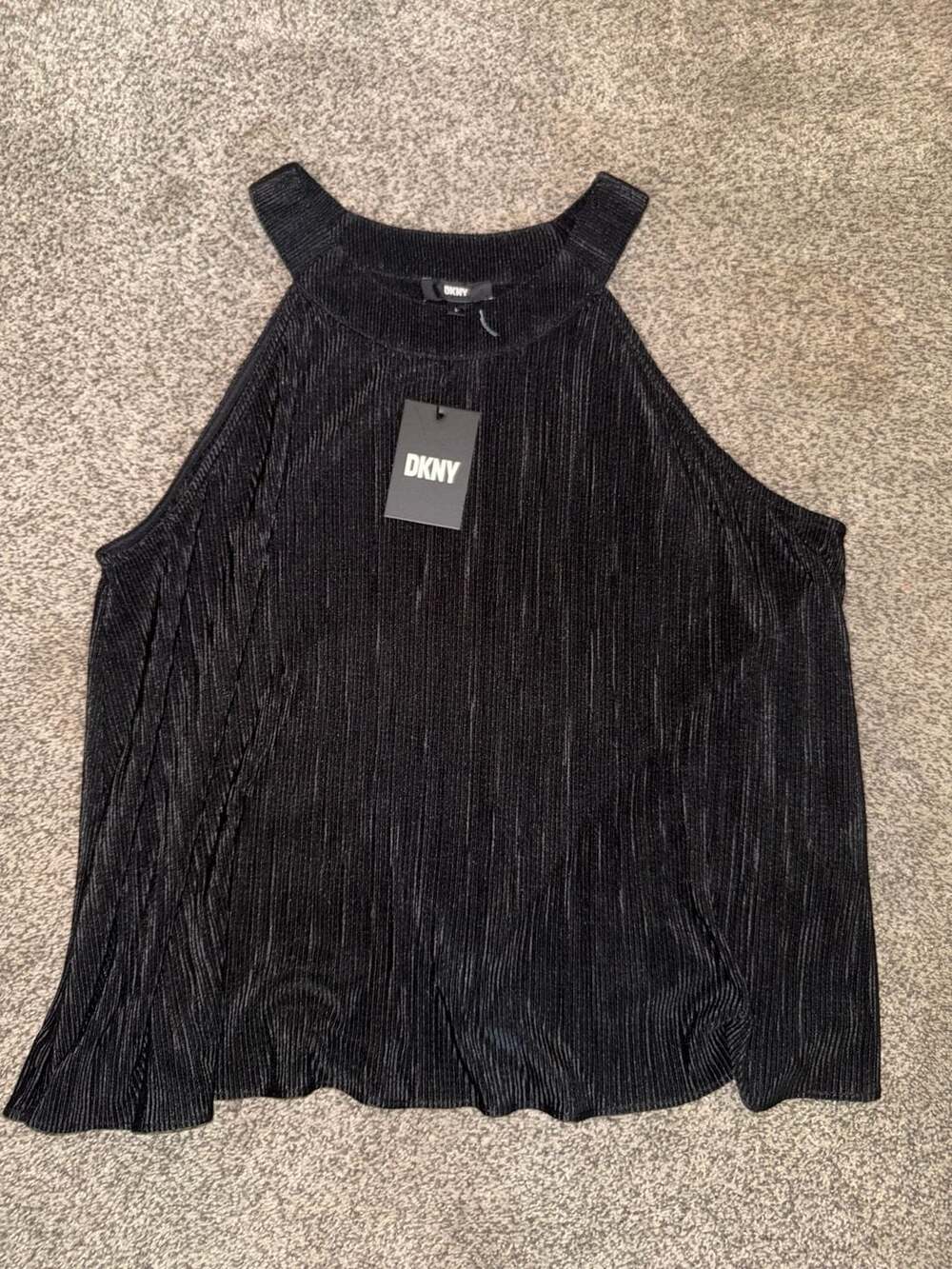 NWT DKNY Glittery Strappy Top Size Large